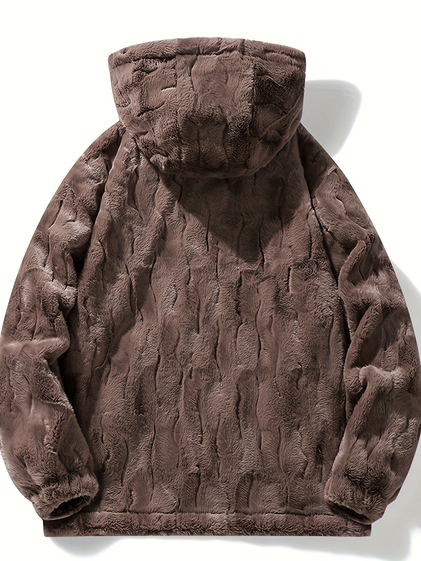 Felpa con cappuccio in pile double-face