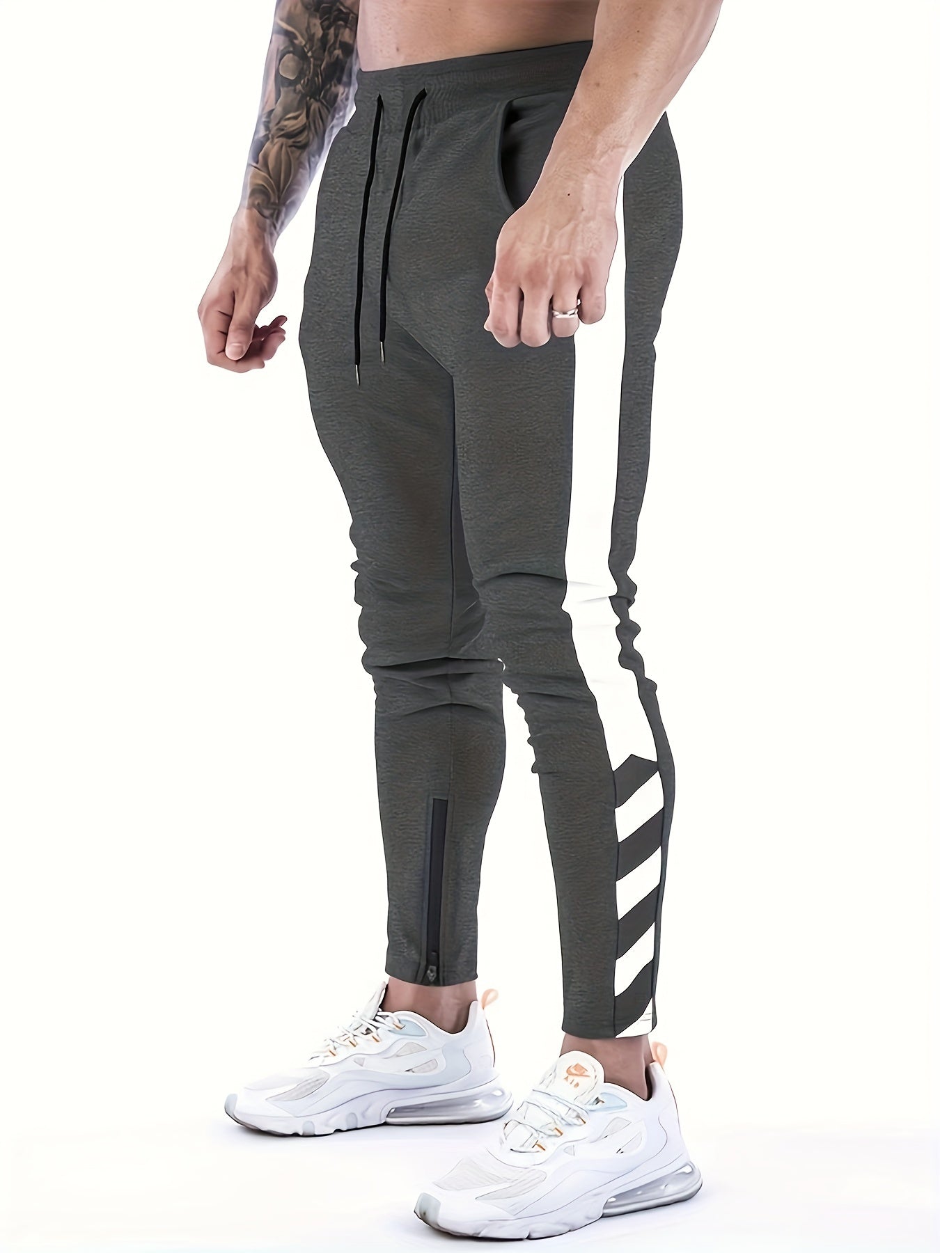 Pantaloni sportivi casual con elastico in vita e coulisse