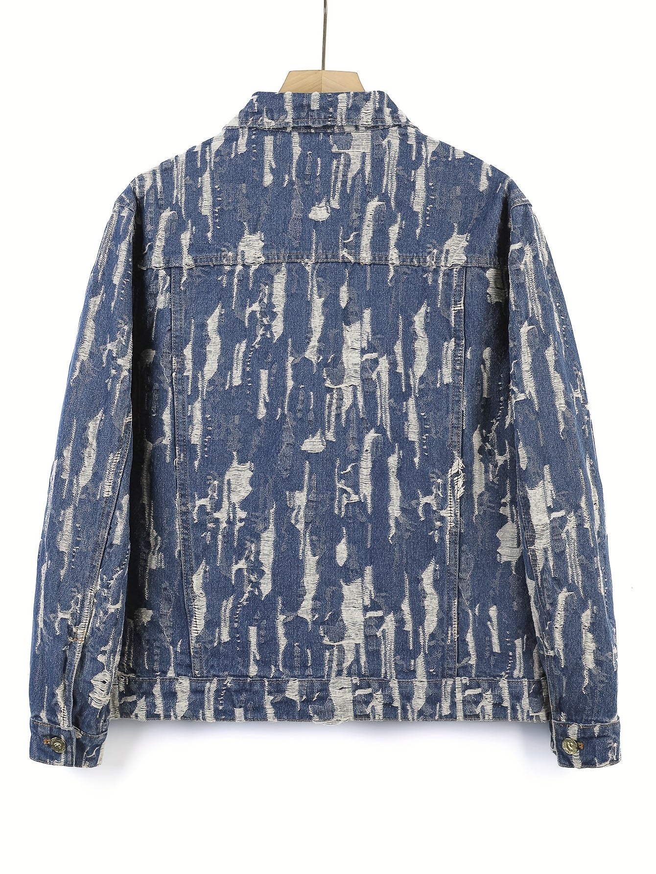 Giacca in denim jacquard