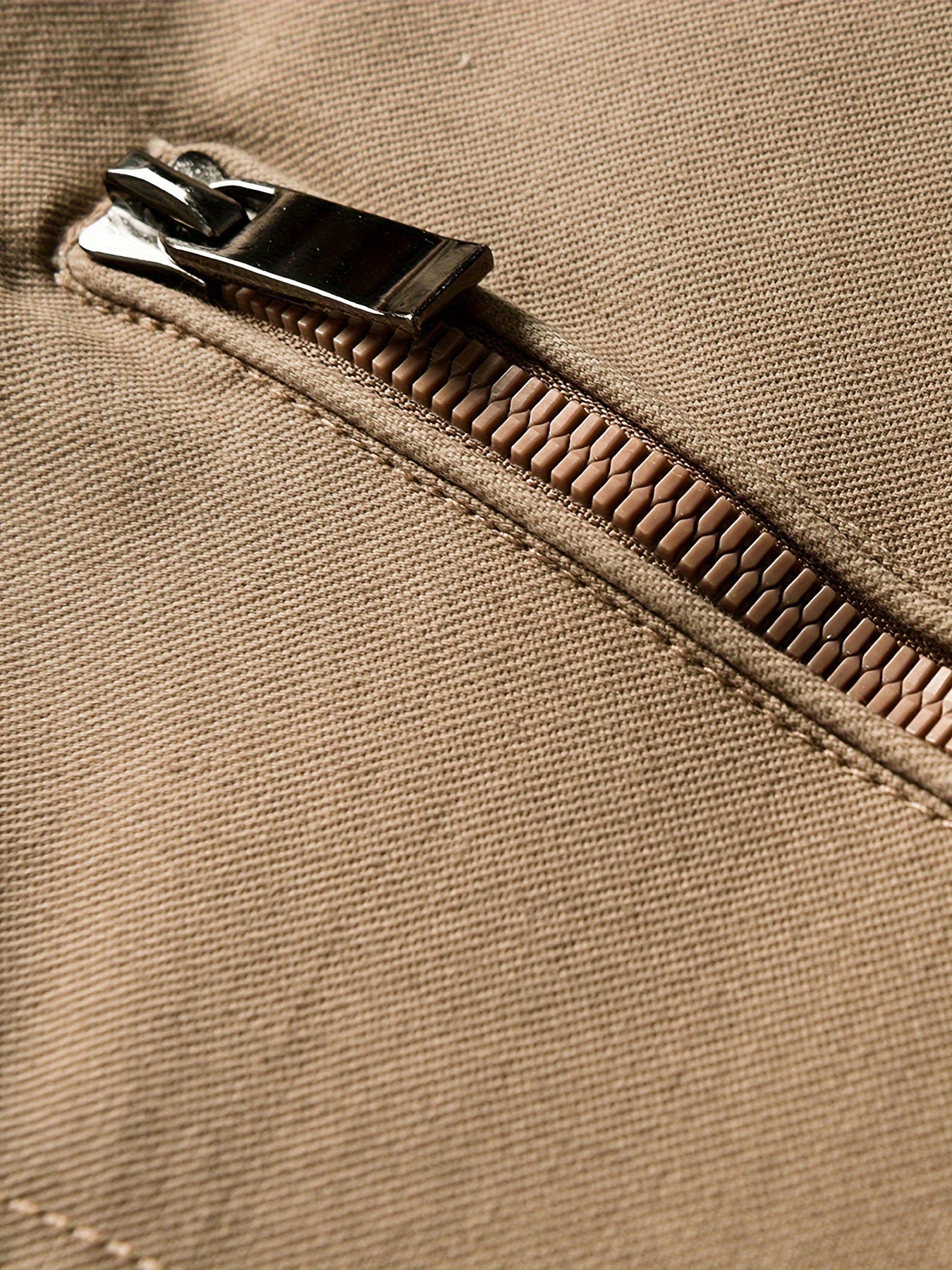 Parka in felpa marrone con cappuccio