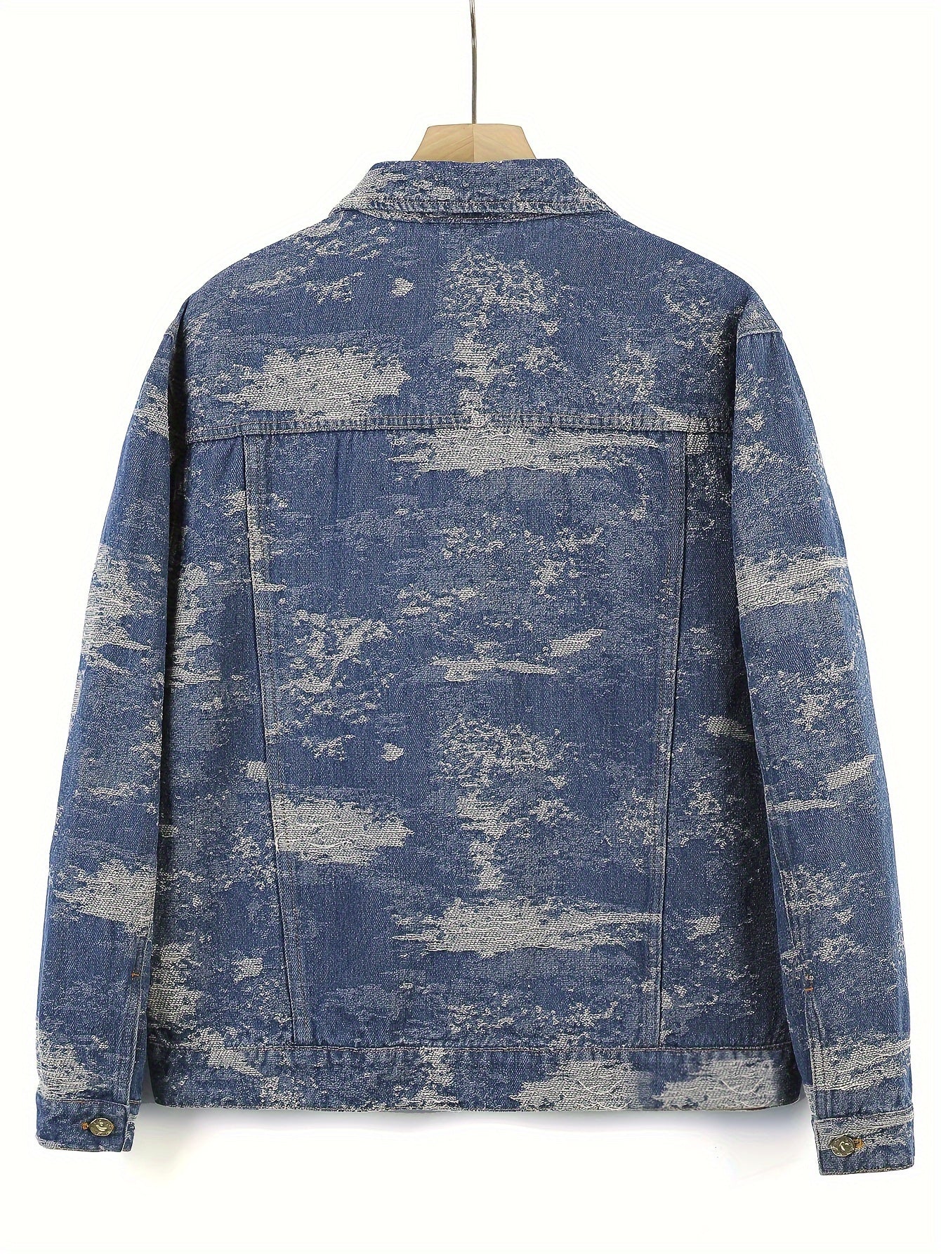 Giacca in denim jacquard