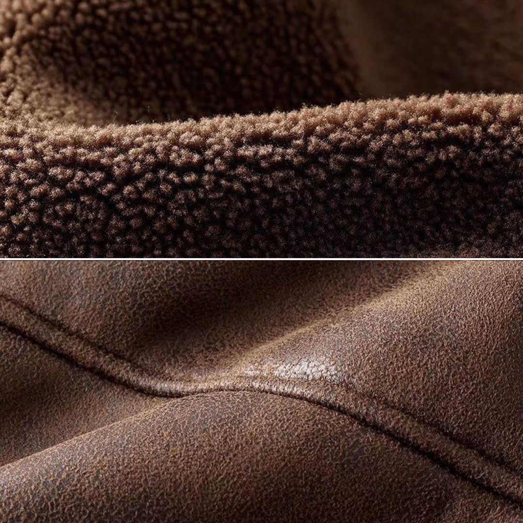 Giacca in pelle Sherpa Edge