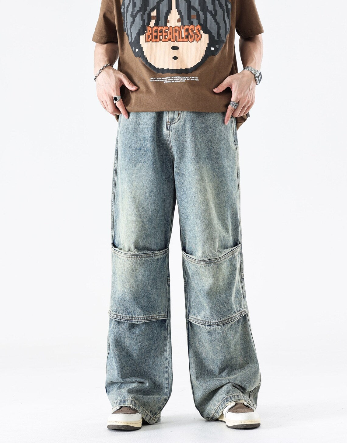 Jeans oversize da uomo