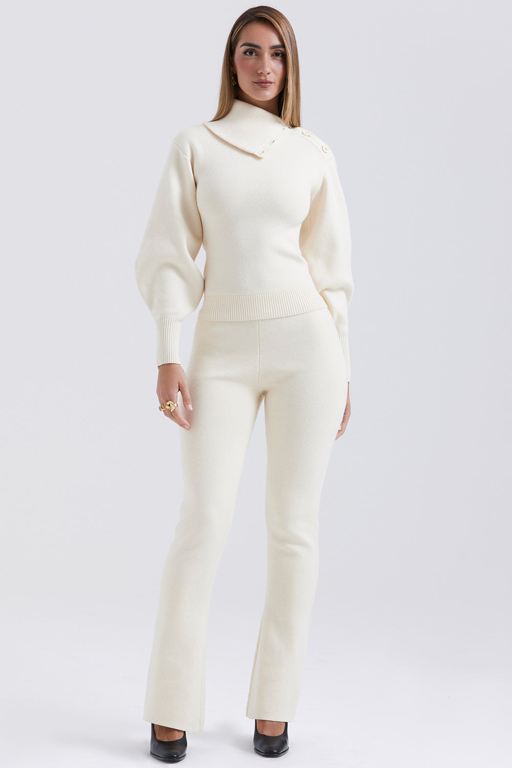Maglia in misto cashmere con pantaloni