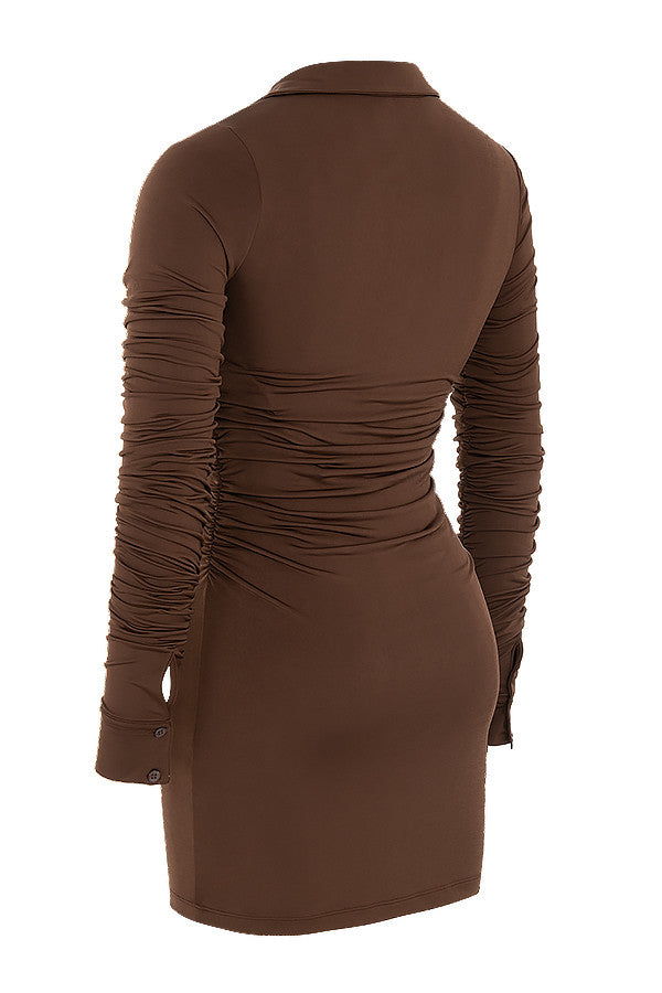 Minivestito chemisier in jersey