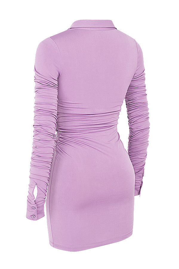 Minivestito chemisier in jersey