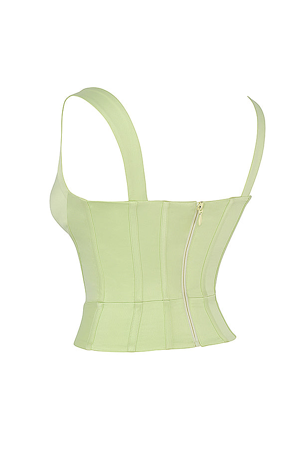 Corsetto in raso di cristallo