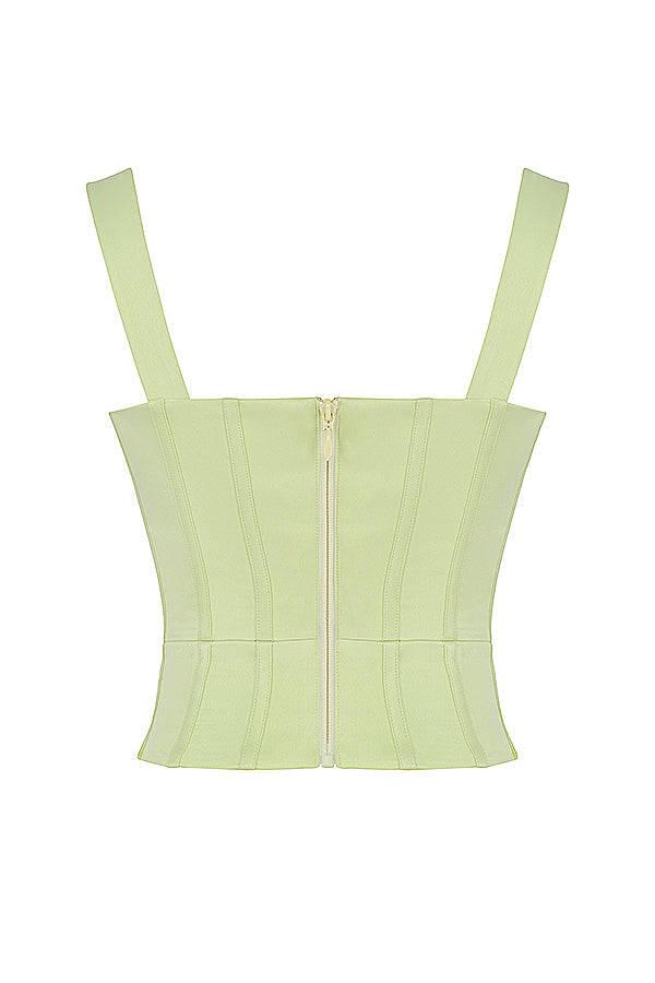 Corsetto in raso di cristallo