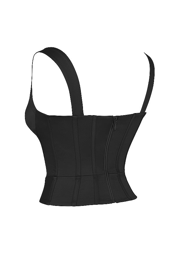 Corsetto in raso di cristallo