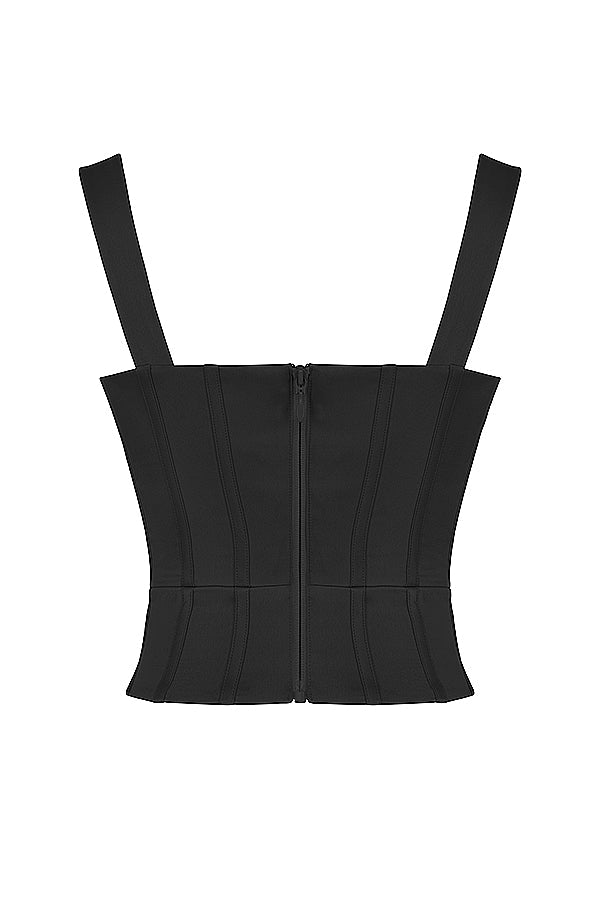 Corsetto in raso di cristallo