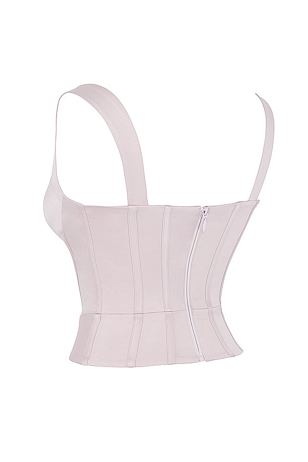 Corsetto in raso di cristallo