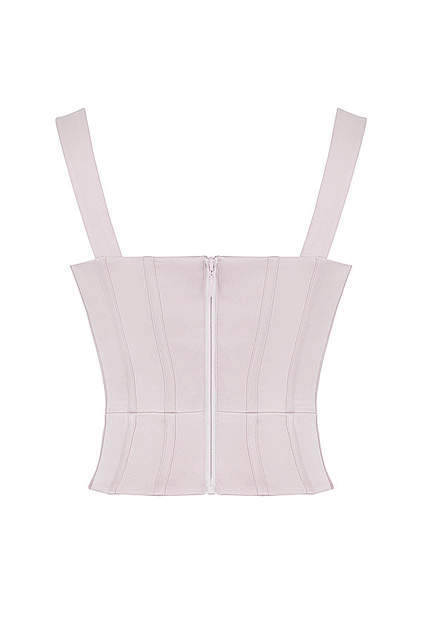 Corsetto in raso di cristallo