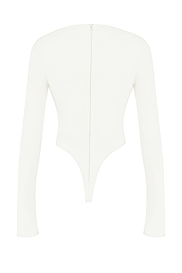 Body bianco con cut-out