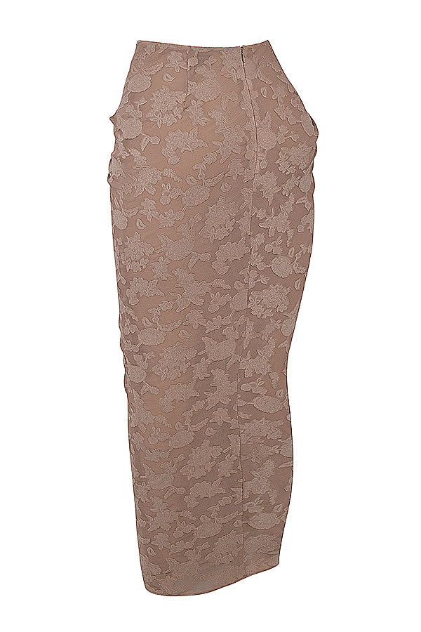 Set di corsetto a forma di fungo con finiture in pizzo e maxi gonna
