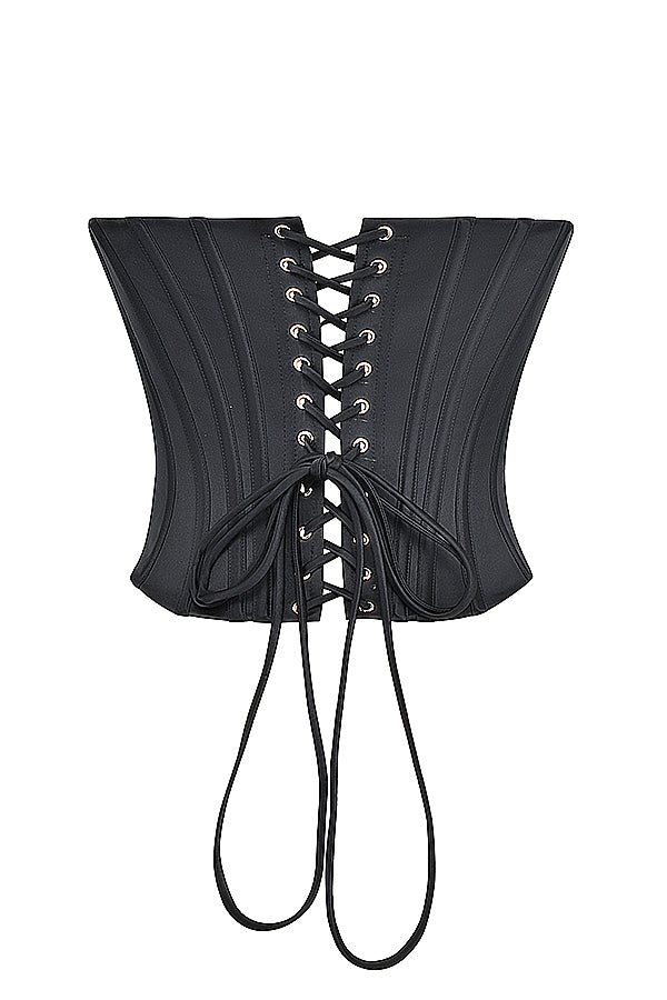 Corsetto con pizzo dietro