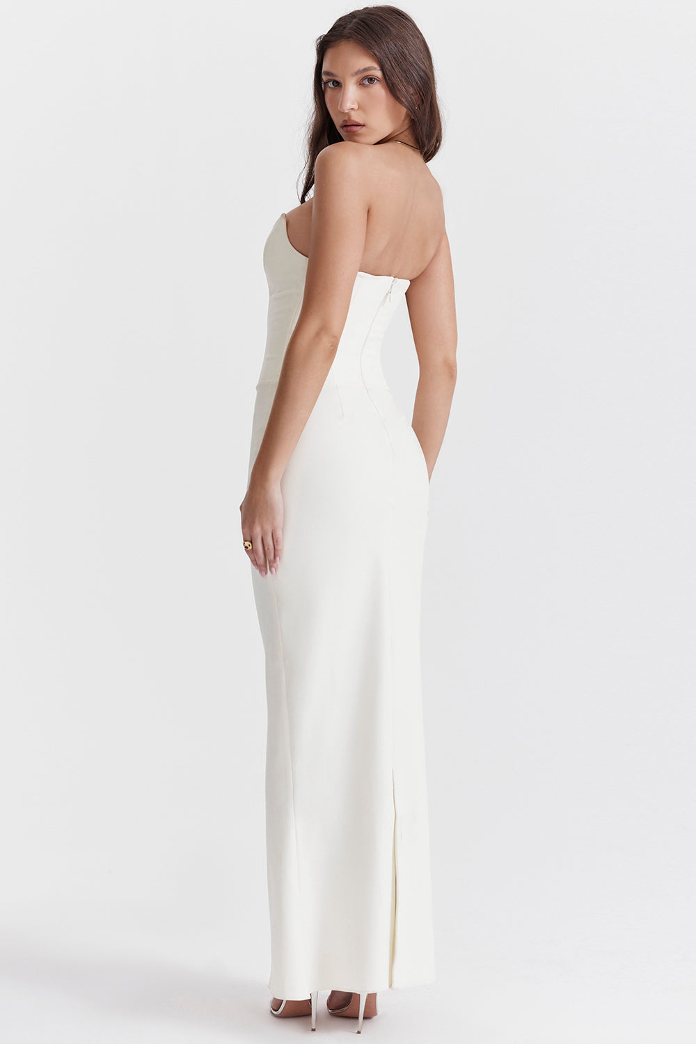 Abito corsetto senza spalline