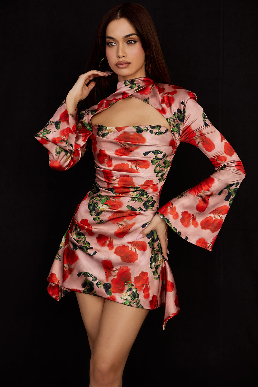 Abito a corsetto drappeggiato