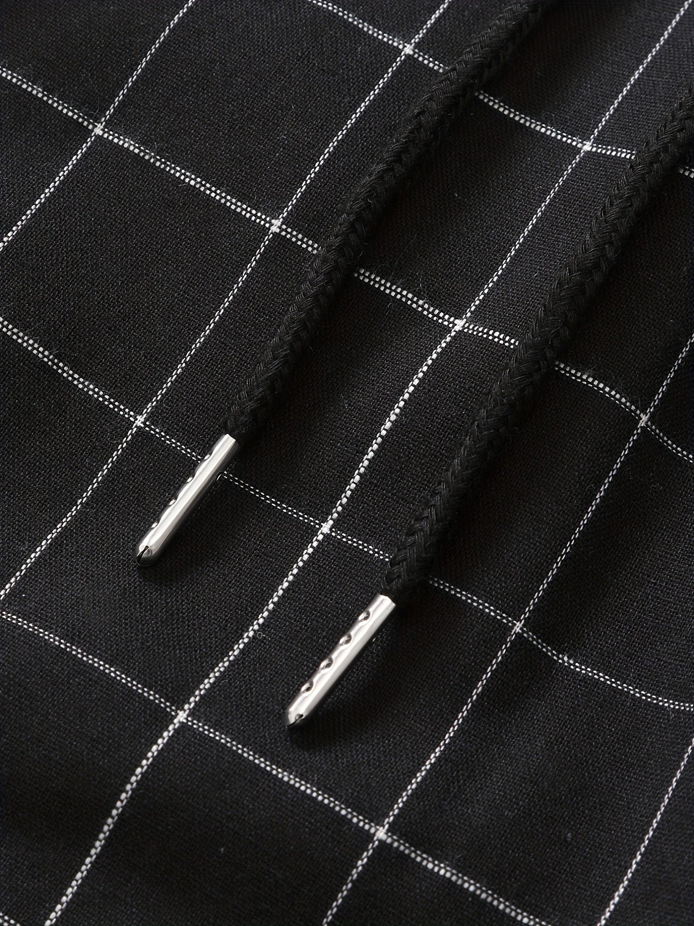 Pantaloni da jogging a quadri con coulisse