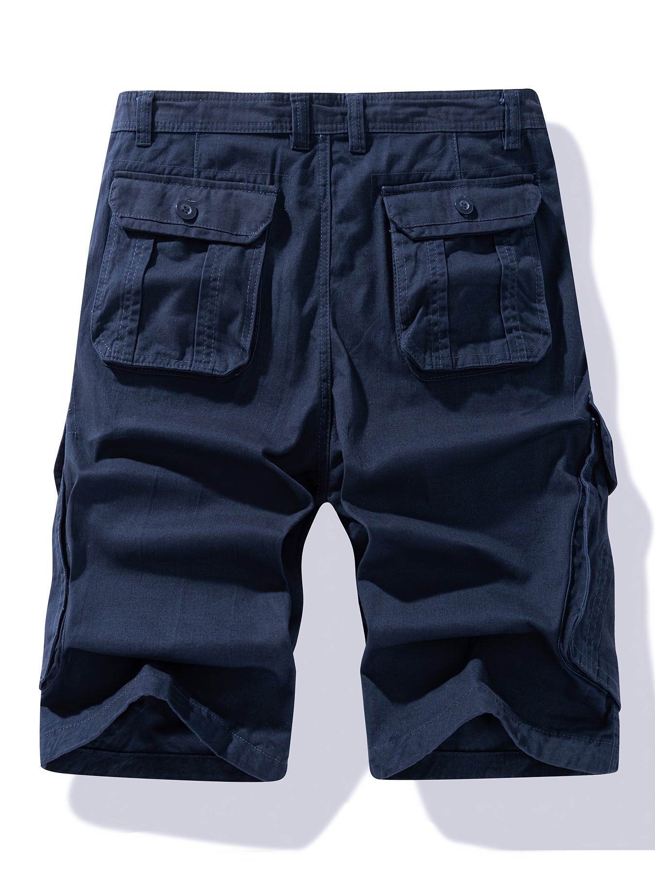 Shorts casual da uomo in cotone con coulisse e tasche con bottone