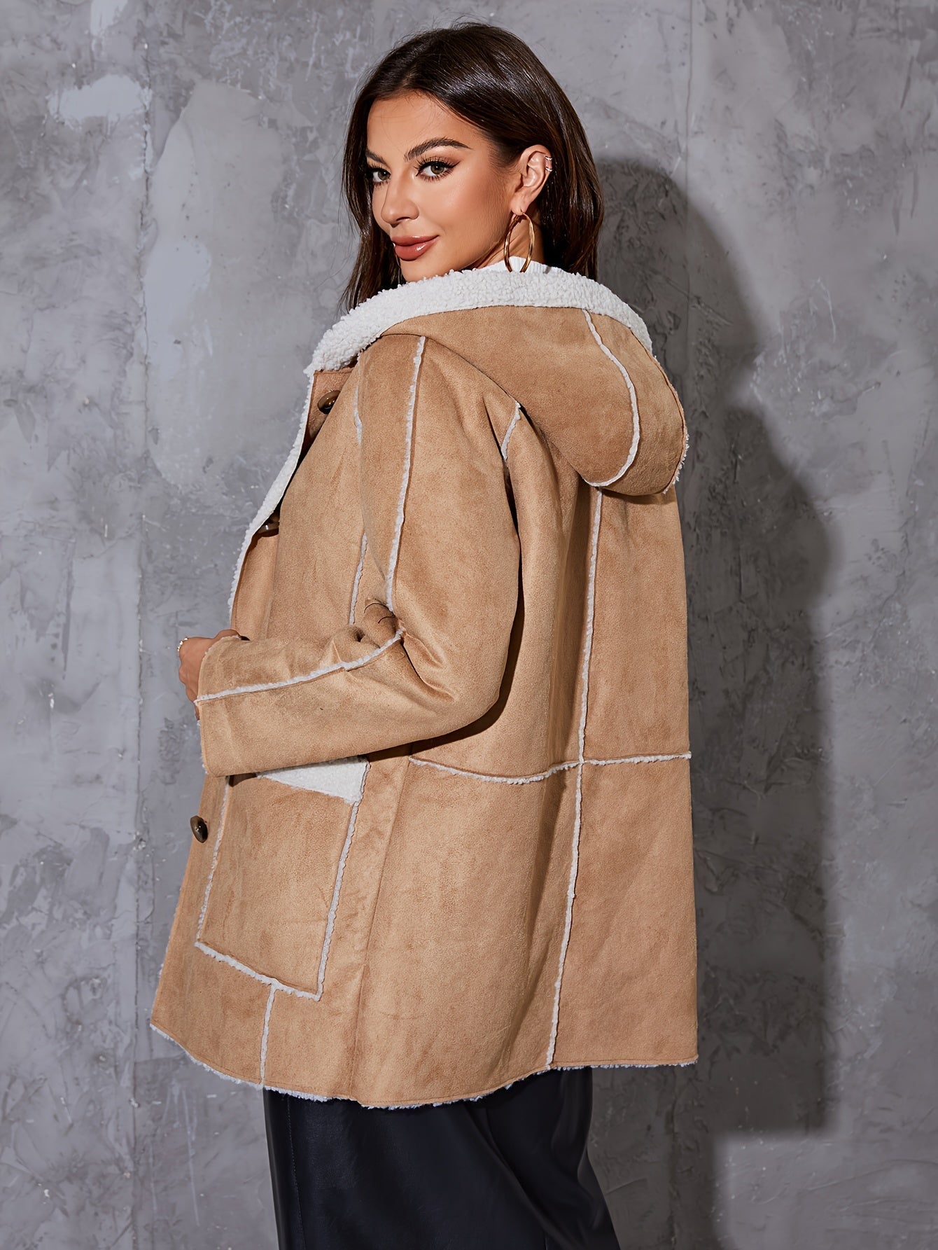 Giacca soffice beige