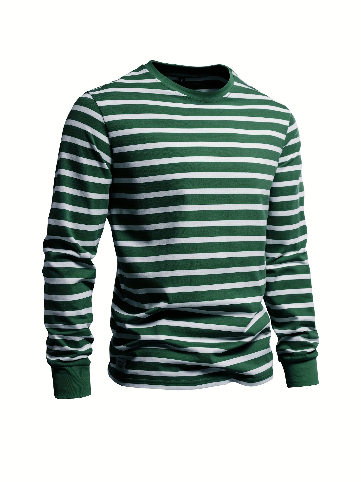 Camicia casual da uomo a maniche lunghe a righe