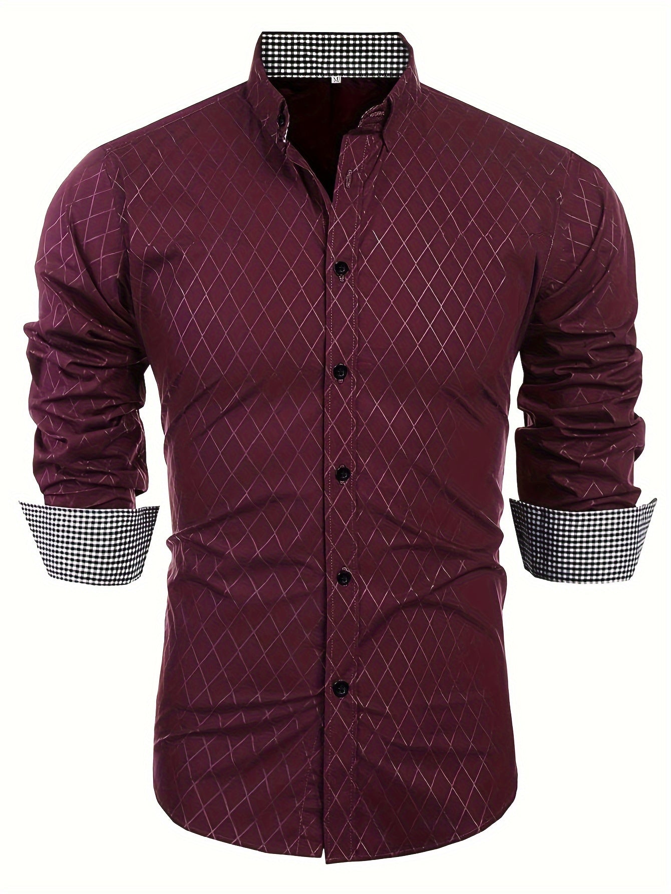 camicia classica a righe da uomo