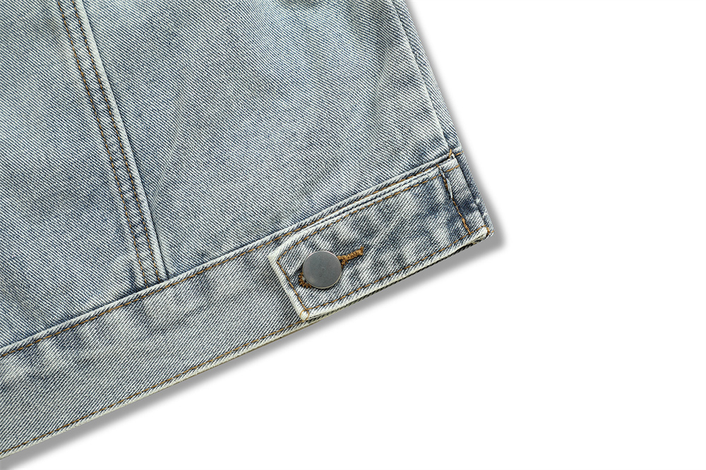 Giacca in denim scheletrato da uomo