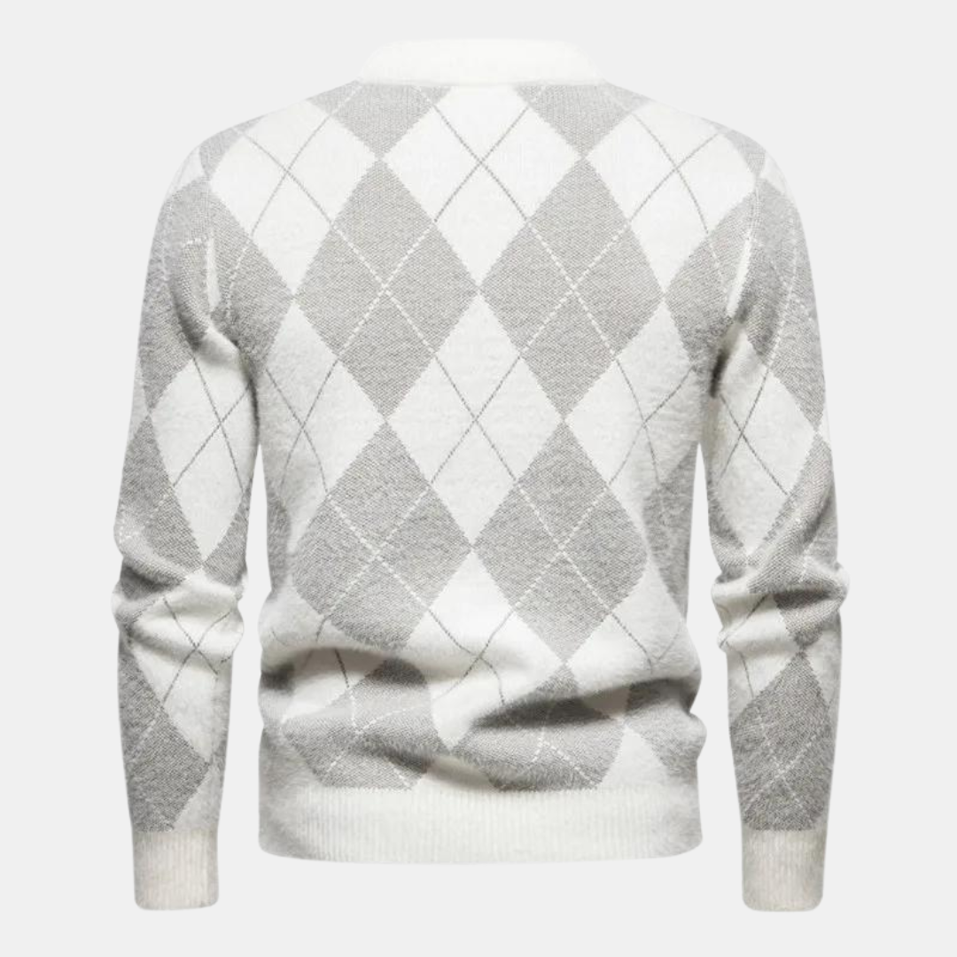 Comodo maglione da uomo lavorato a maglia