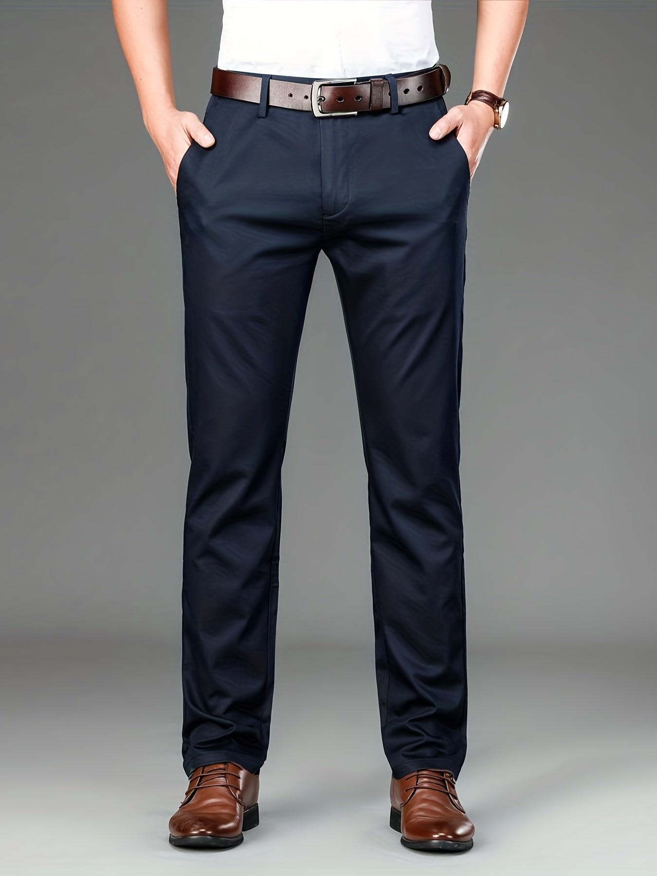 Pantaloni classici mid-stretch