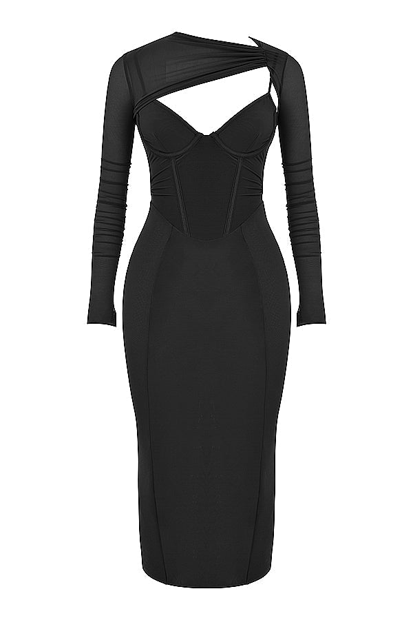 Abito corsetto midi