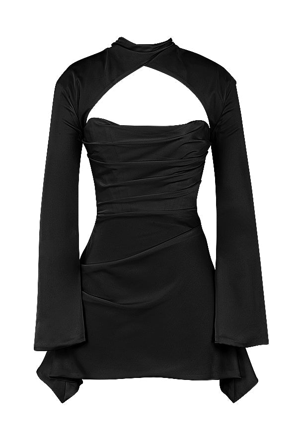 Abito a corsetto drappeggiato