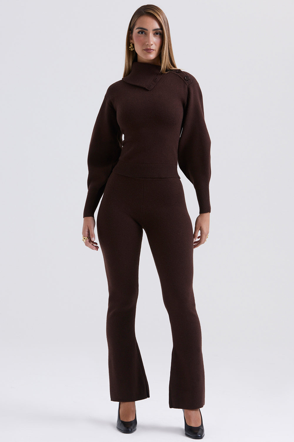 Maglia in misto cashmere con pantaloni