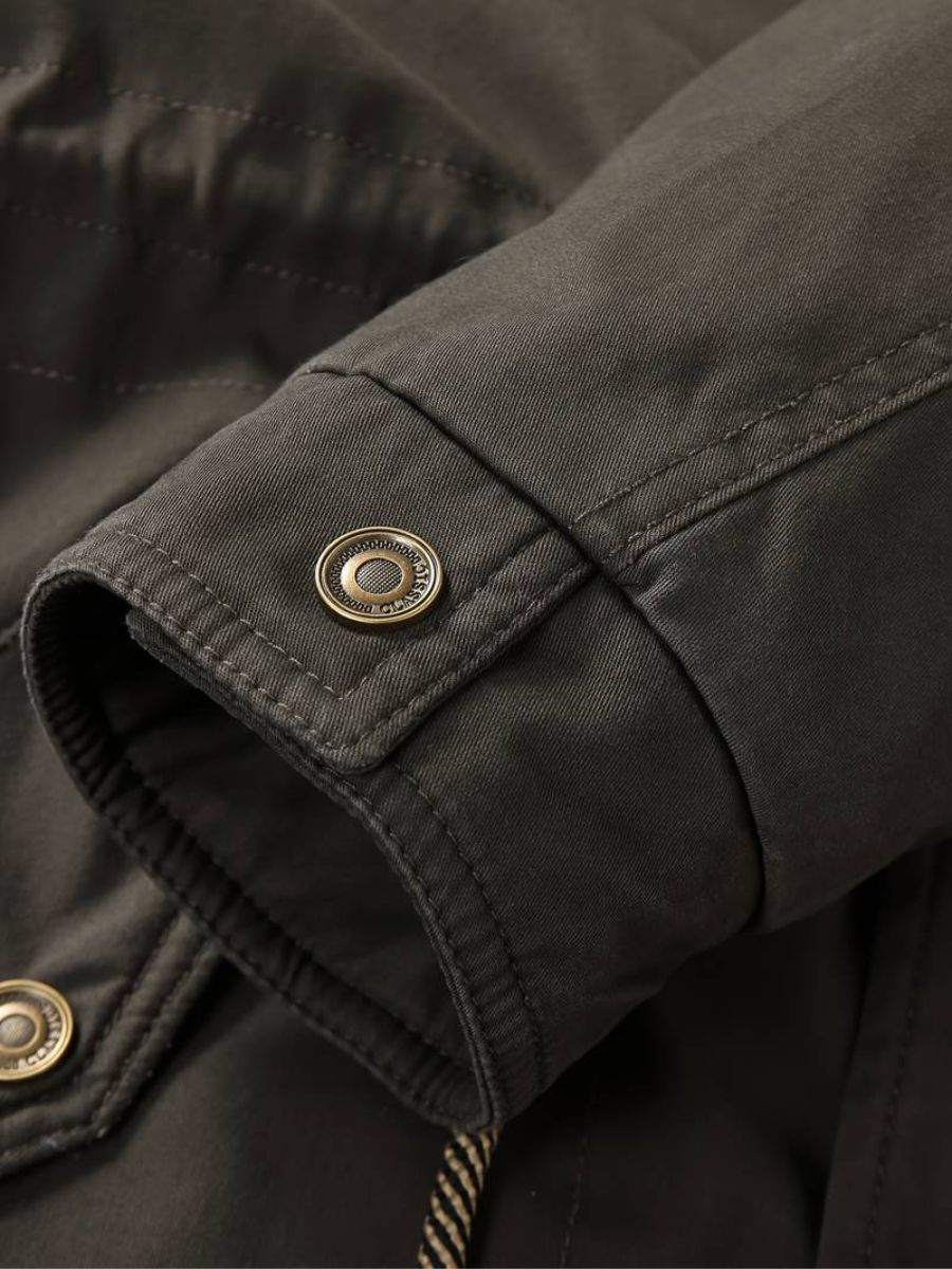 giacca in pile con cappuccio