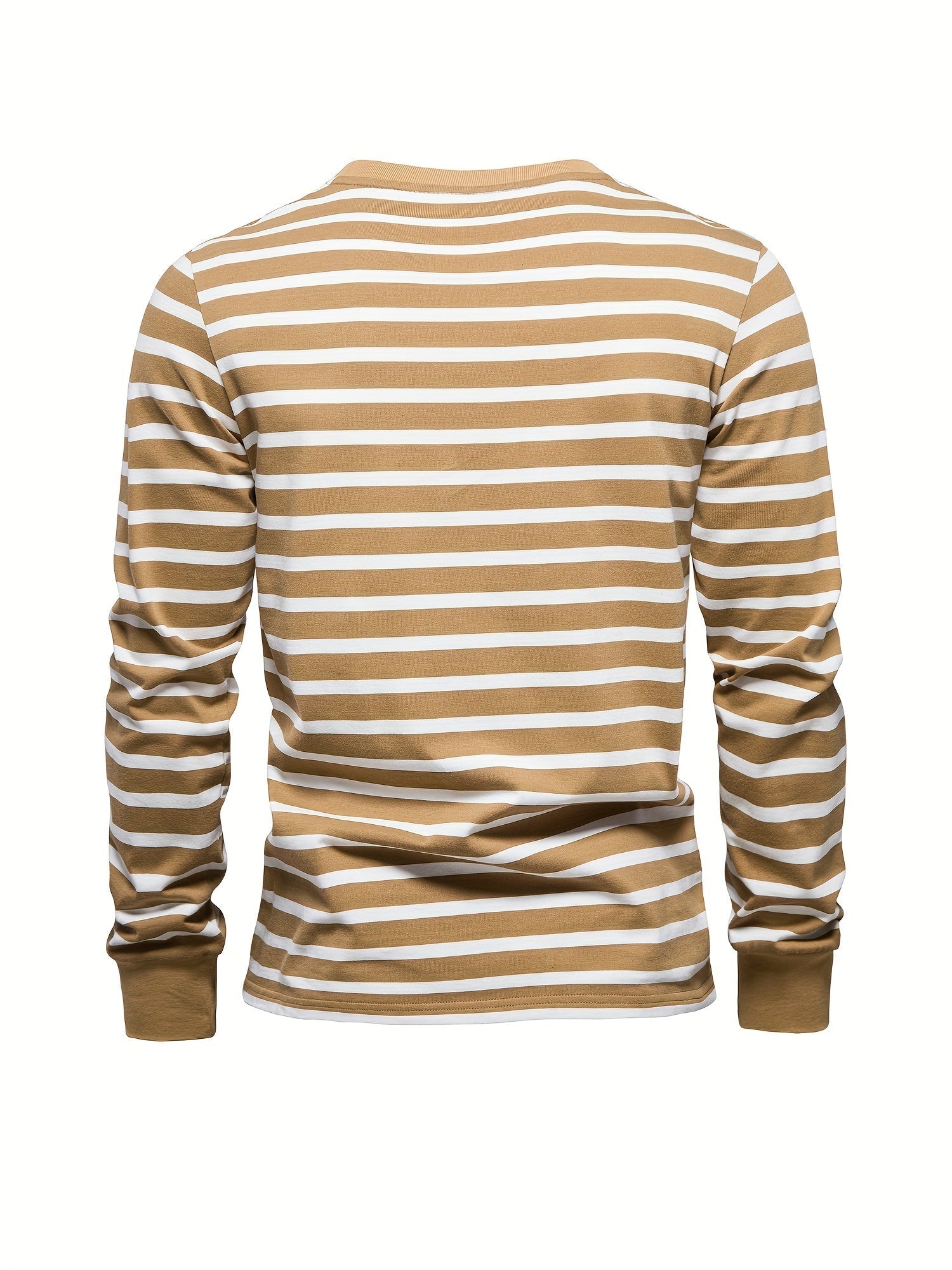 Camicia casual da uomo a maniche lunghe a righe