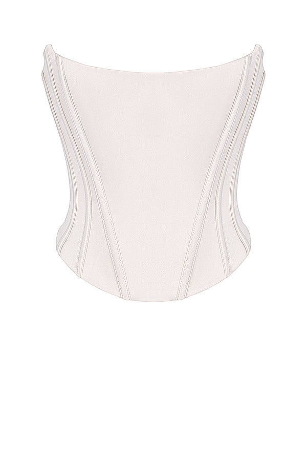 Corsetto con pizzo dietro