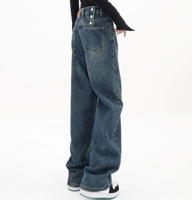 Diritti jeans casual larghi