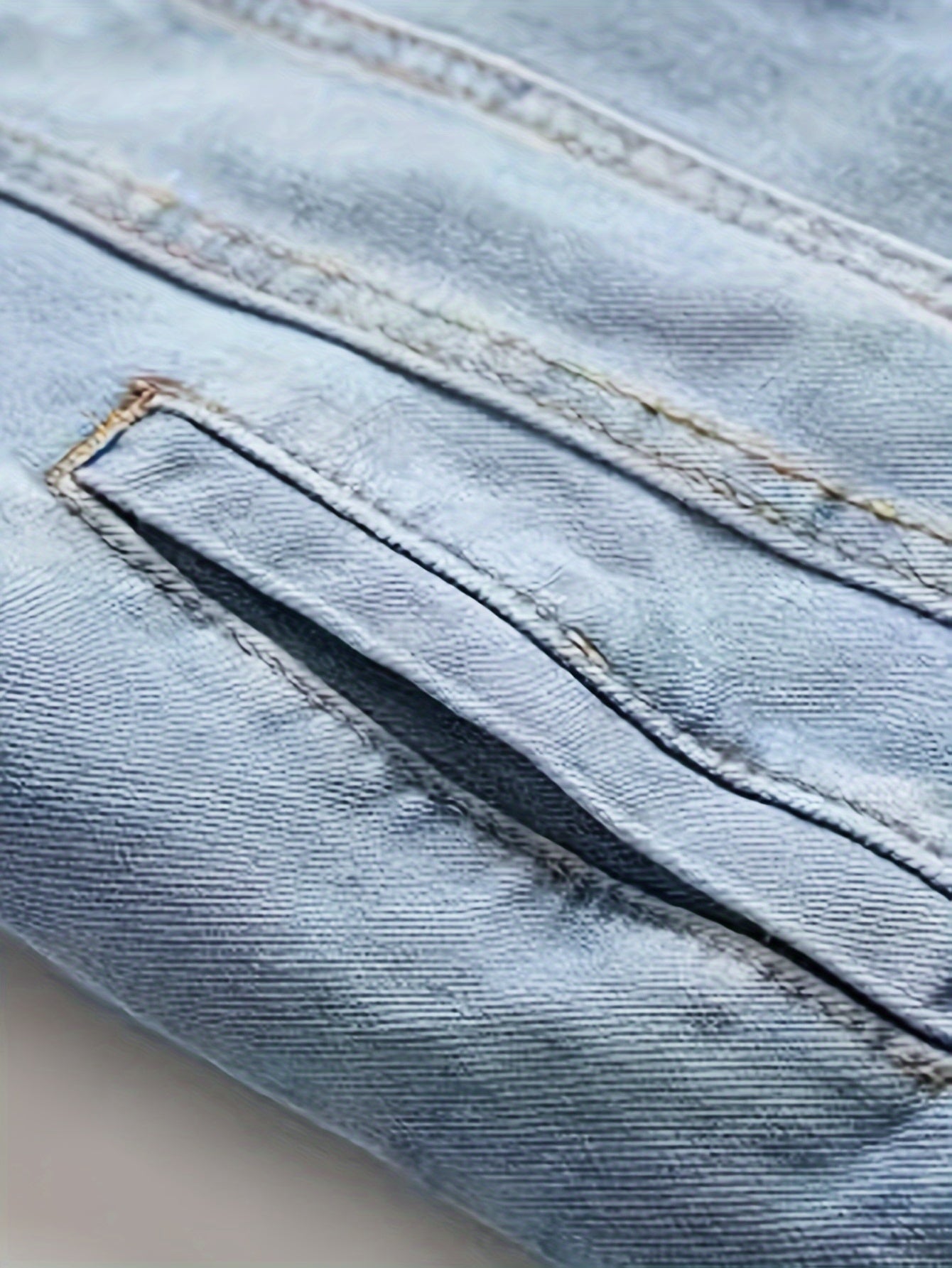 Giacca casual in denim con fodera in pile