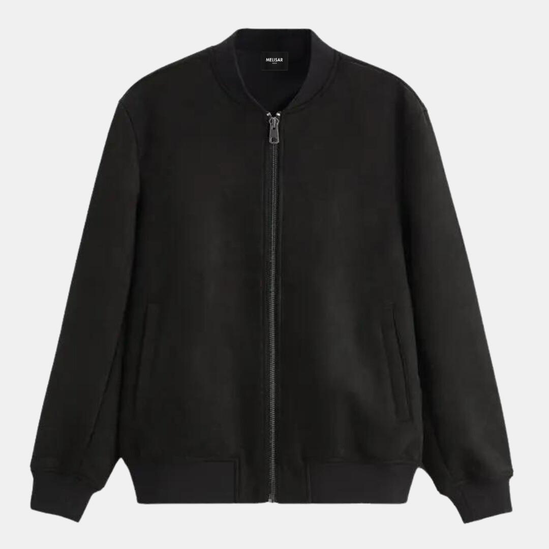 Giacca in pelle scamosciata dalla vestibilit? slim