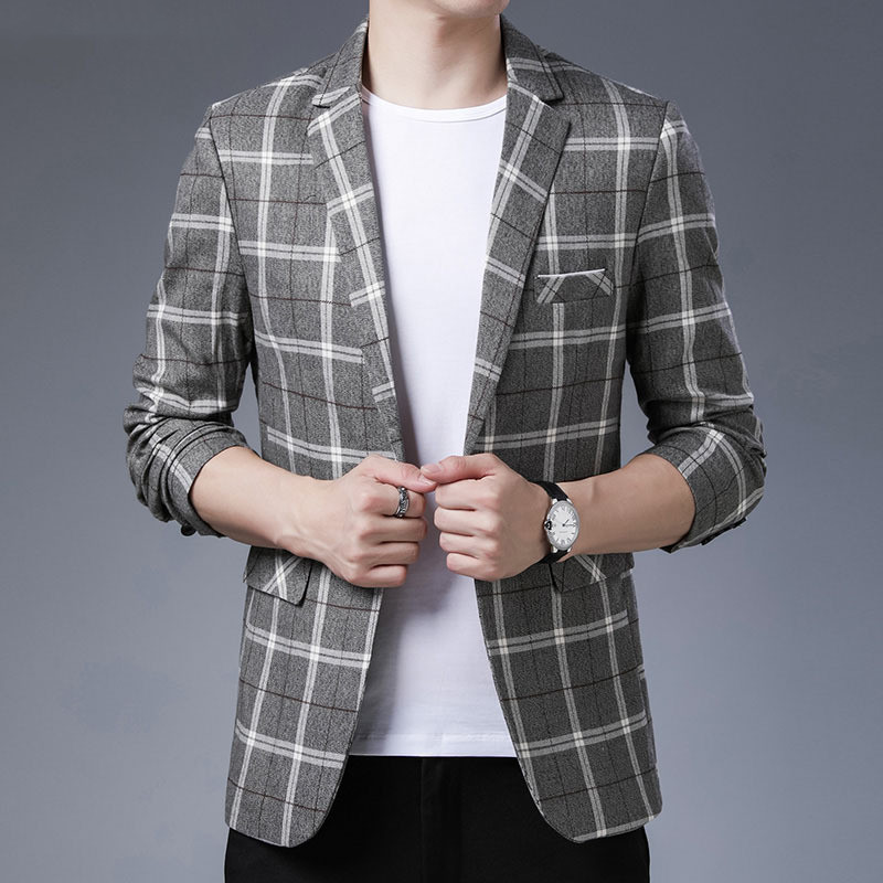 Blazer a righe lavorato a maglia