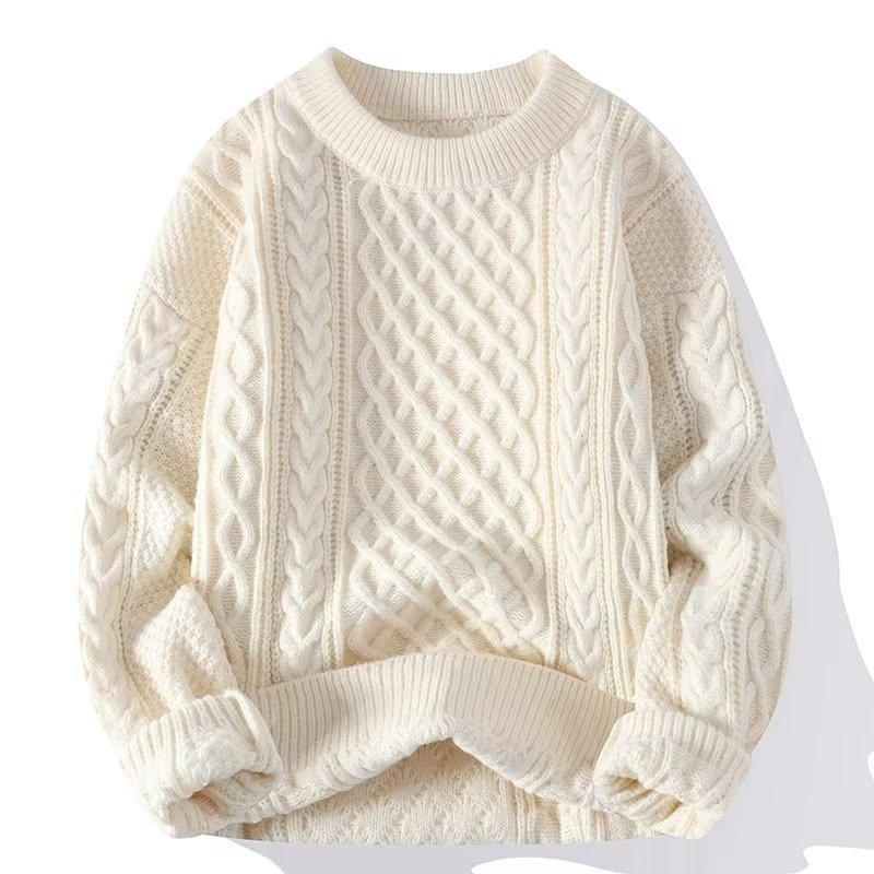 Maglione ampio in lana ritorta
