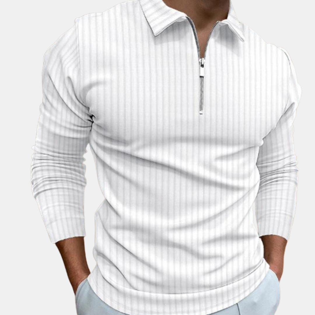 Polo lunga da uomo a righe