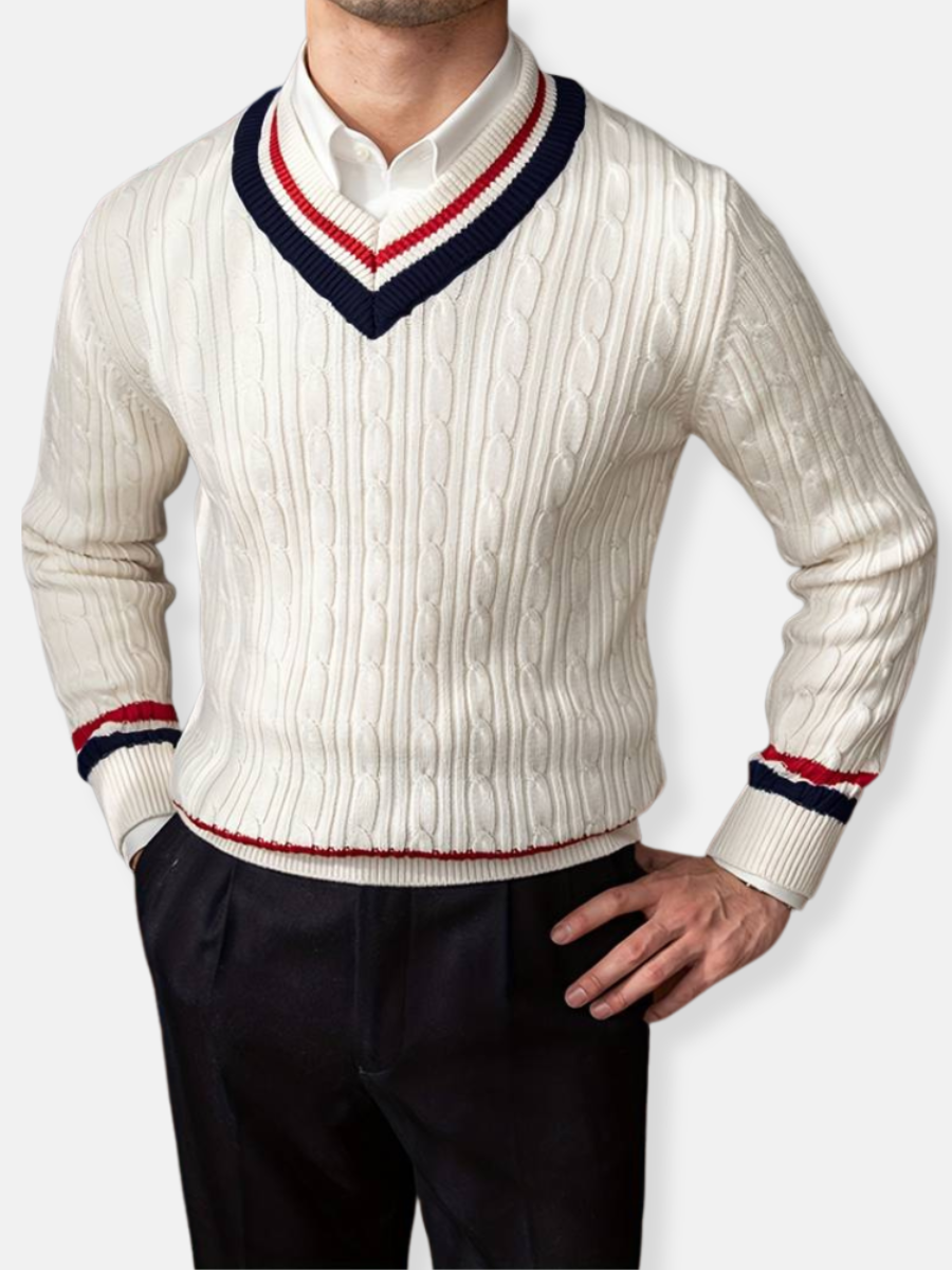 maglione classico lavorato a maglia