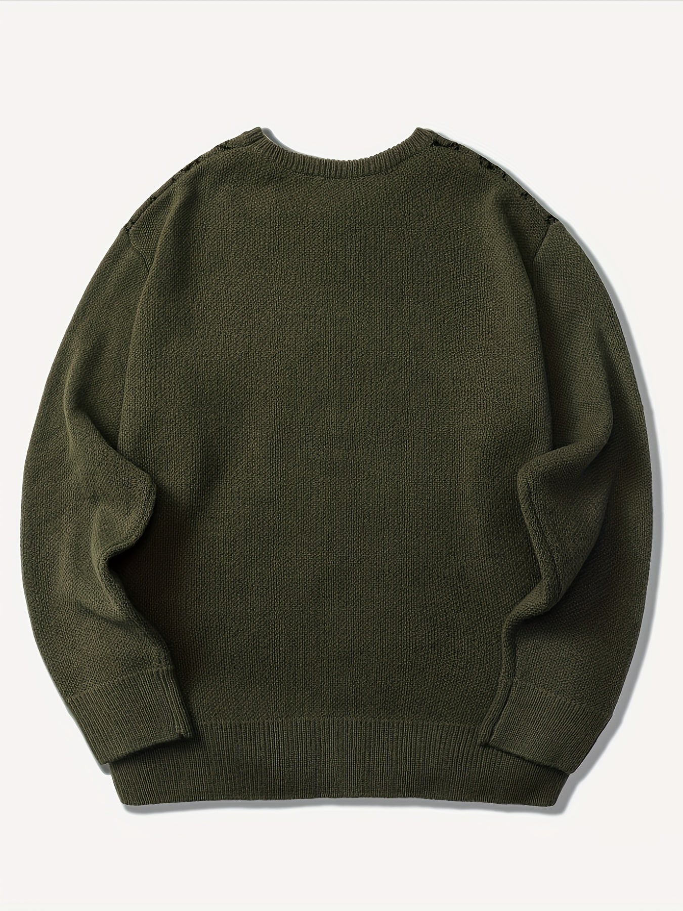 Maglione lavorato a maglia con motivo a rombi