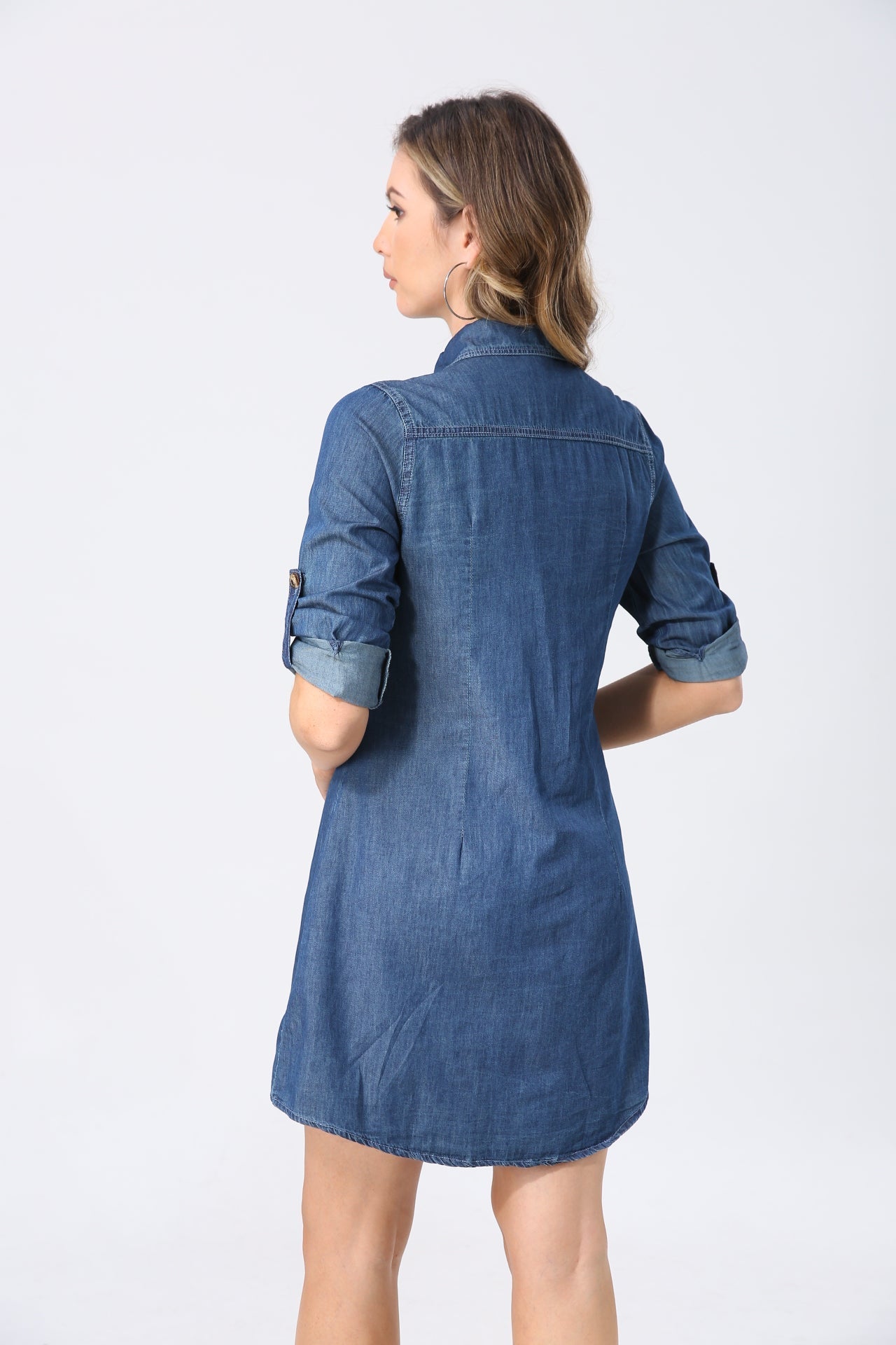 Camicia in denim ampia da donna