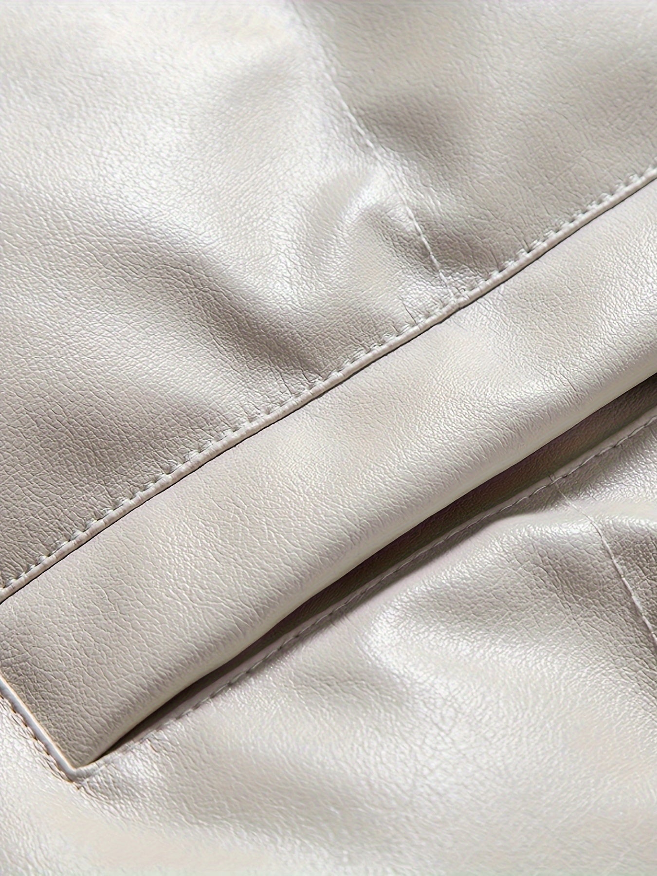 Giacca in pelle trapuntata da uomo