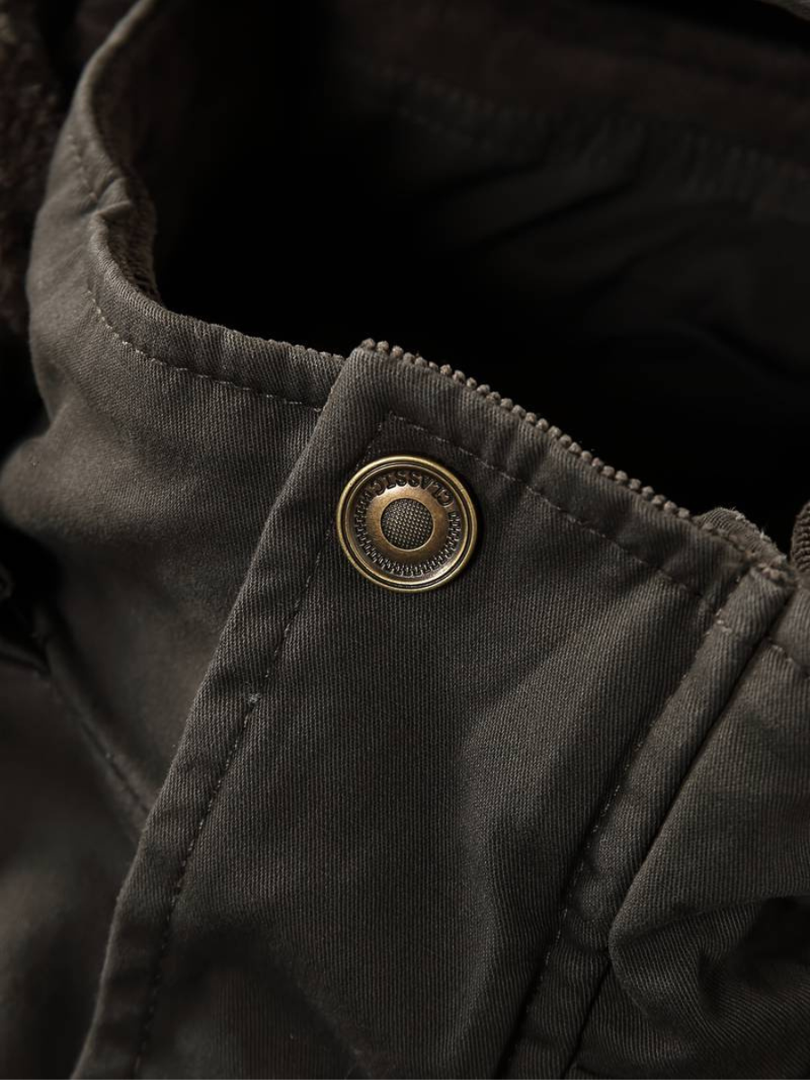 giacca in pile con cappuccio