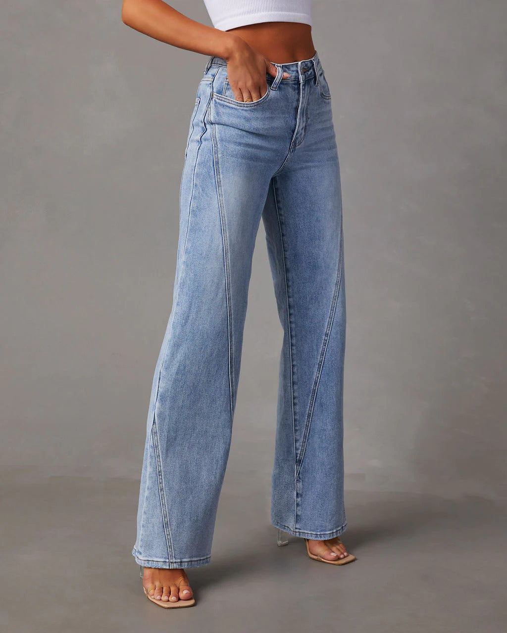 Jeans a righe