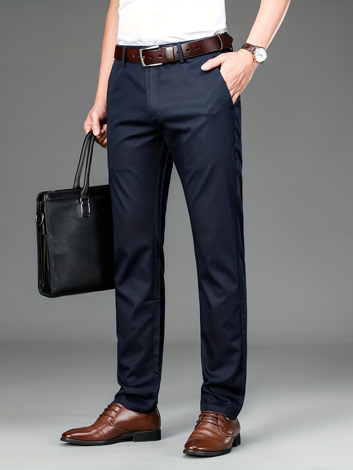 Pantaloni classici mid-stretch