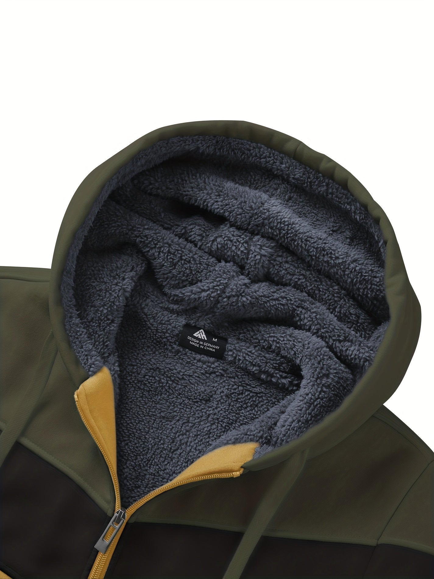 Felpa con cappuccio versatile in pelliccia da uomo