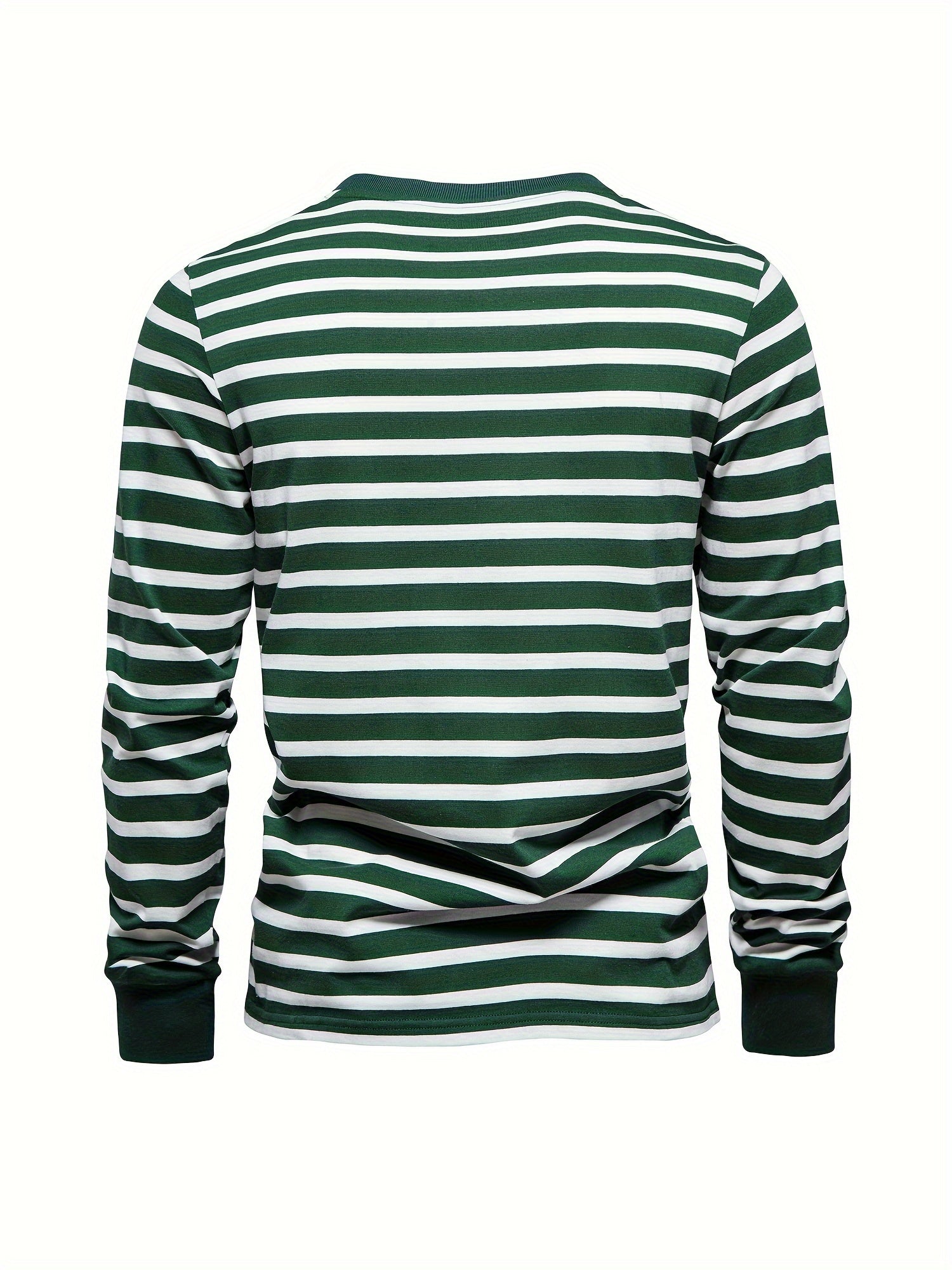 Camicia casual da uomo a maniche lunghe a righe